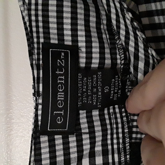 Elementz Plaid Trousers size 10 - Picture 4 of 4
